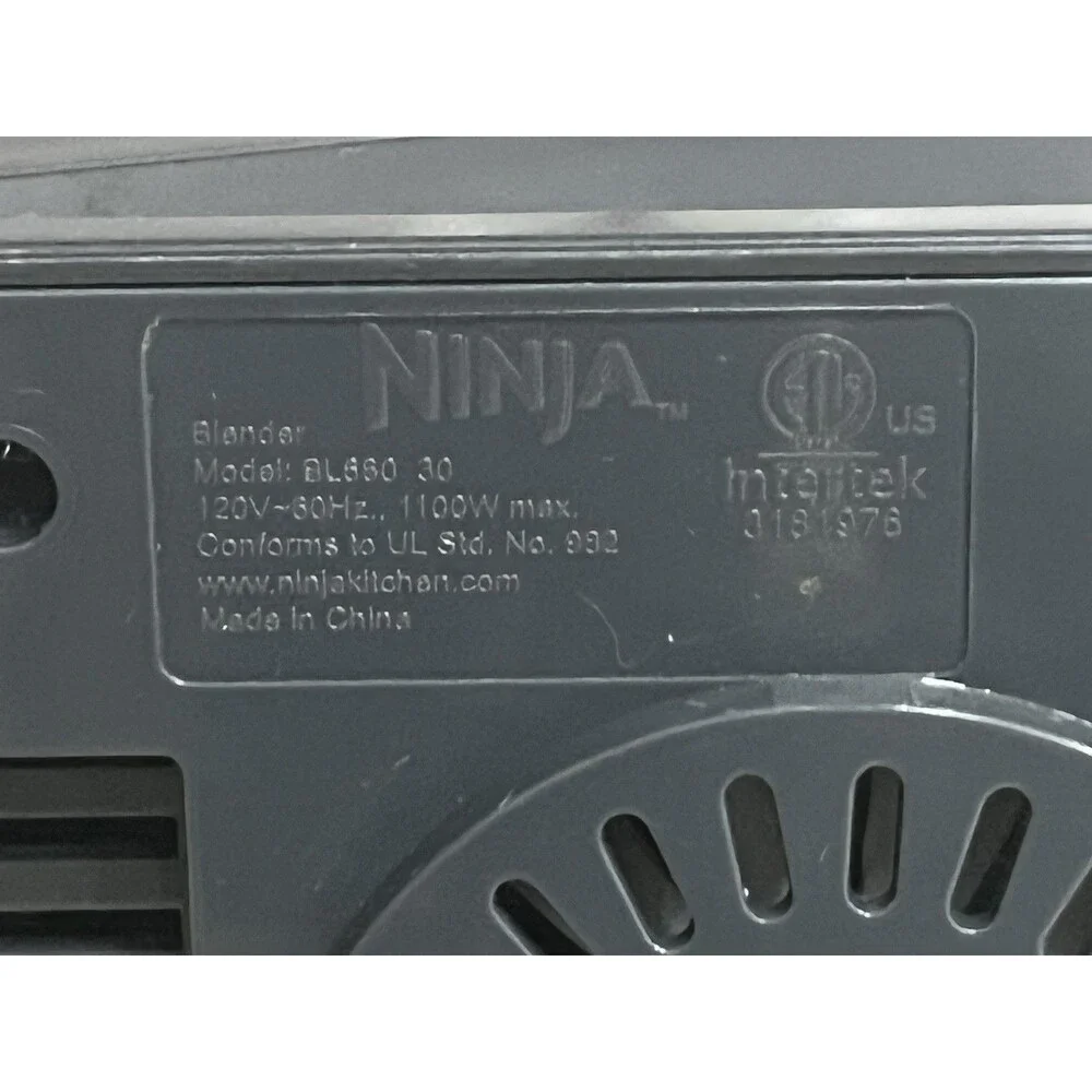 Ninja Professional Blender BL660 30 Base 1100W 2 Single Serve Cups Blade READ